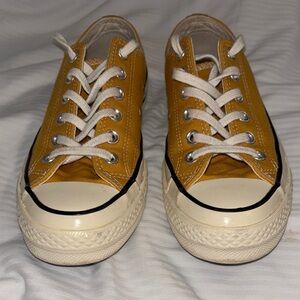 Yellow Canvas Sneakers with White Laces